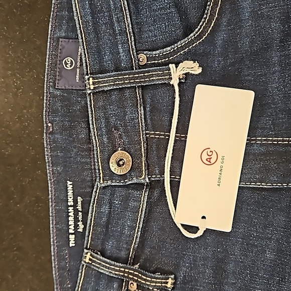 💕AG💕 Farrah High Waist Skinny Ankle Jeans - Darjeeling Blue 27 NWT - Picture 14 of 16